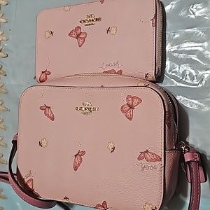 Coach butterfly bag and matching wallet